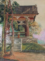 Theodore Wores - Temple Bell, Japan